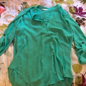 Green blouse
